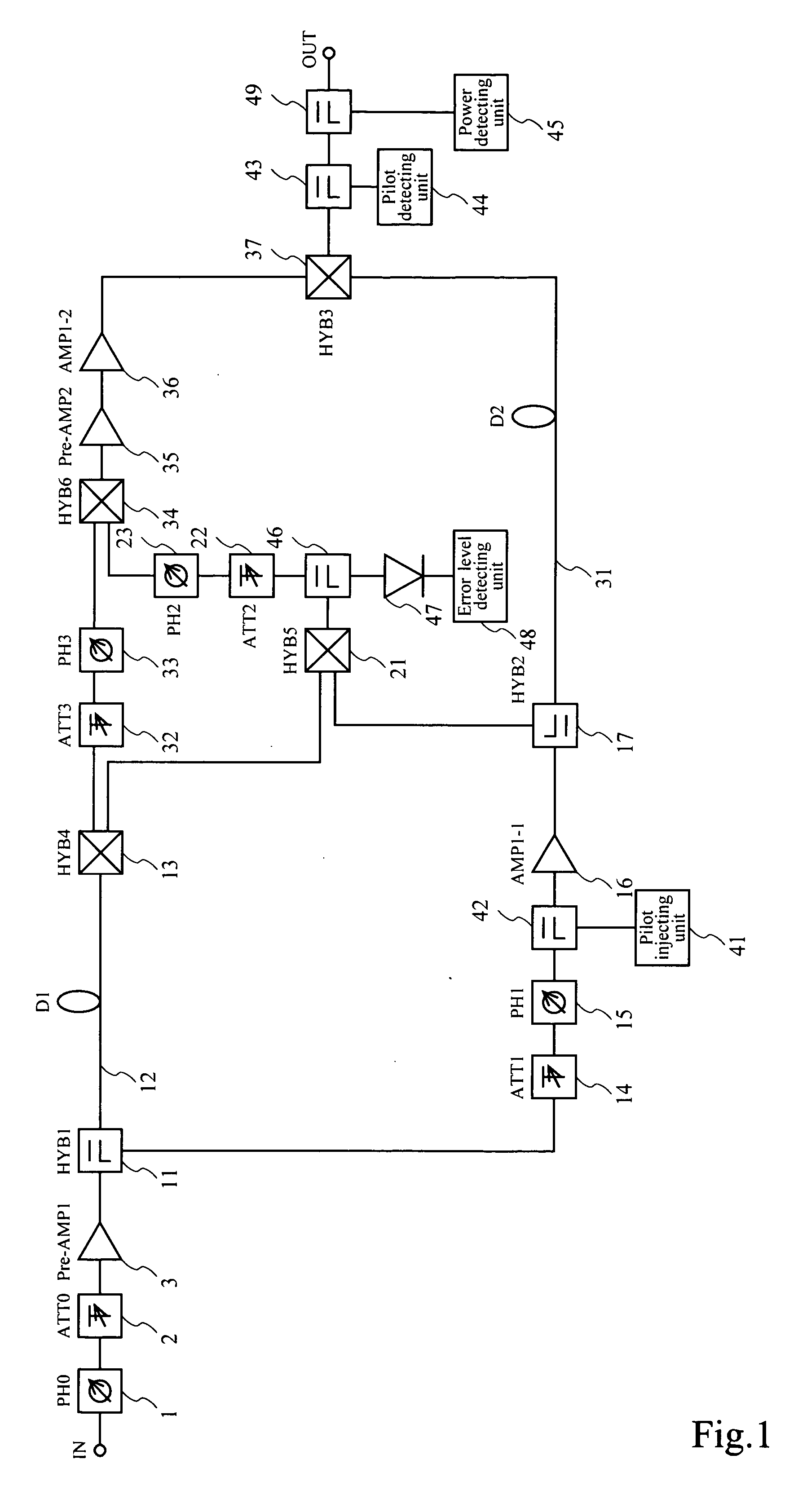 Distortion compensating amplifier