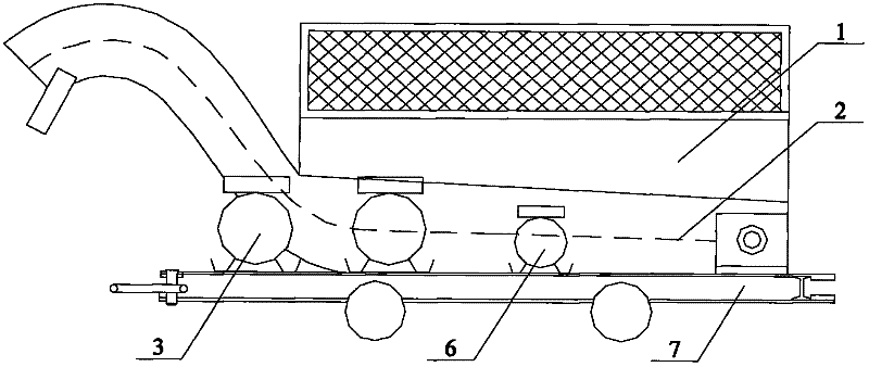 Movable continuous stirring and spraying system for mine