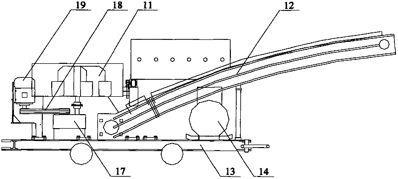 Movable continuous stirring and spraying system for mine