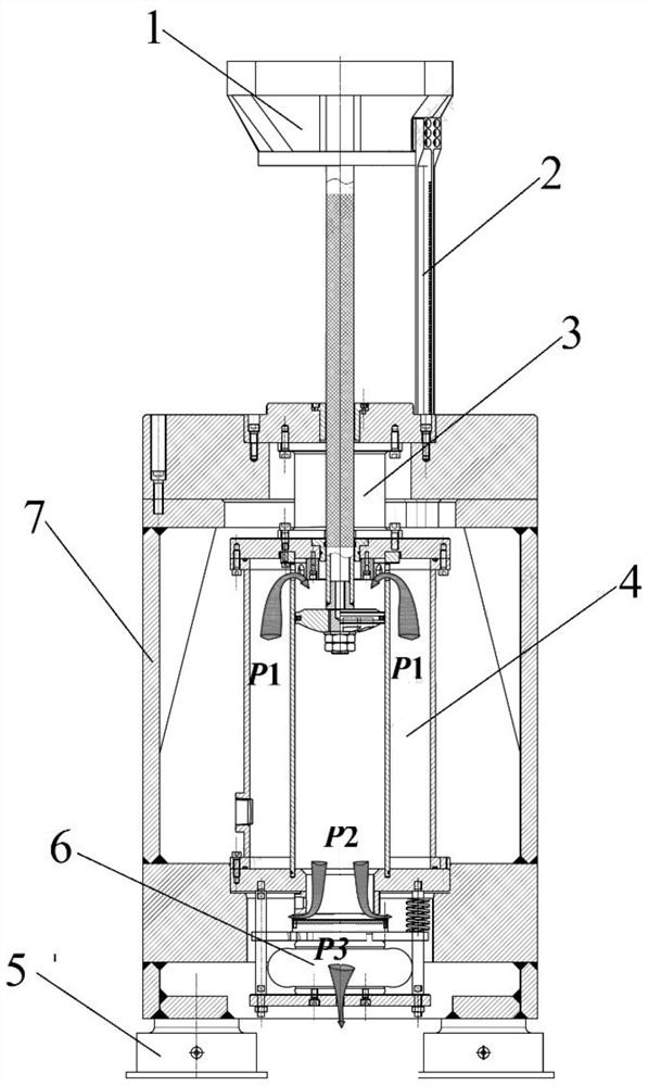 Pneumatic impact table