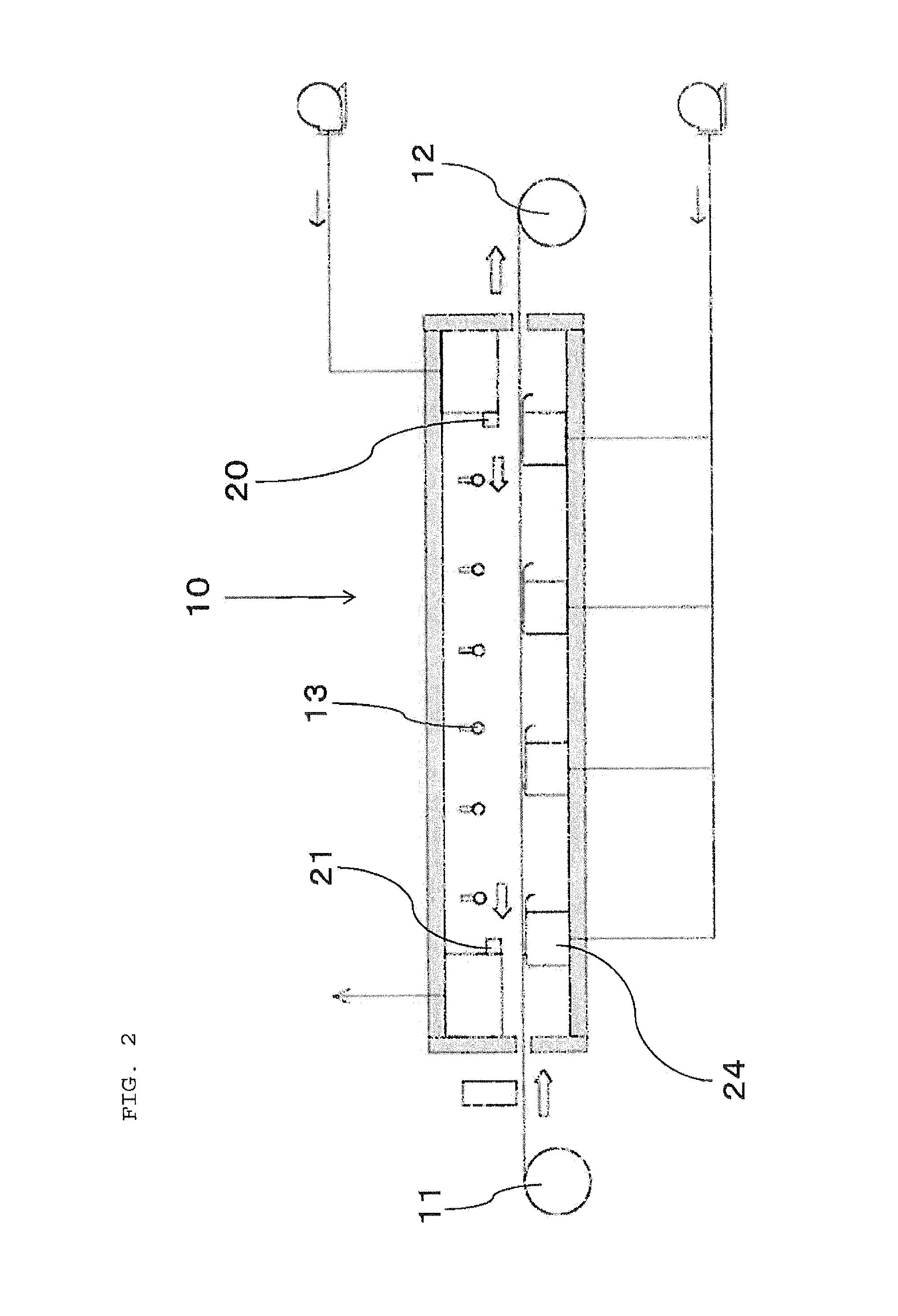 Method of drying coating film formed on pet film surface and coating film drying furnace