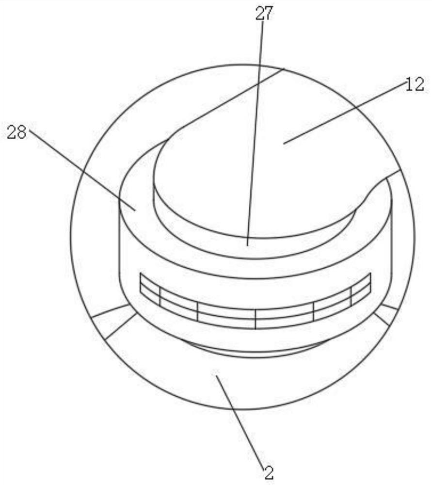 An adsorption tower of a low dew point compressed air purification device