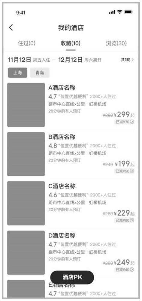 Hotel information processing method, system and device and storage medium