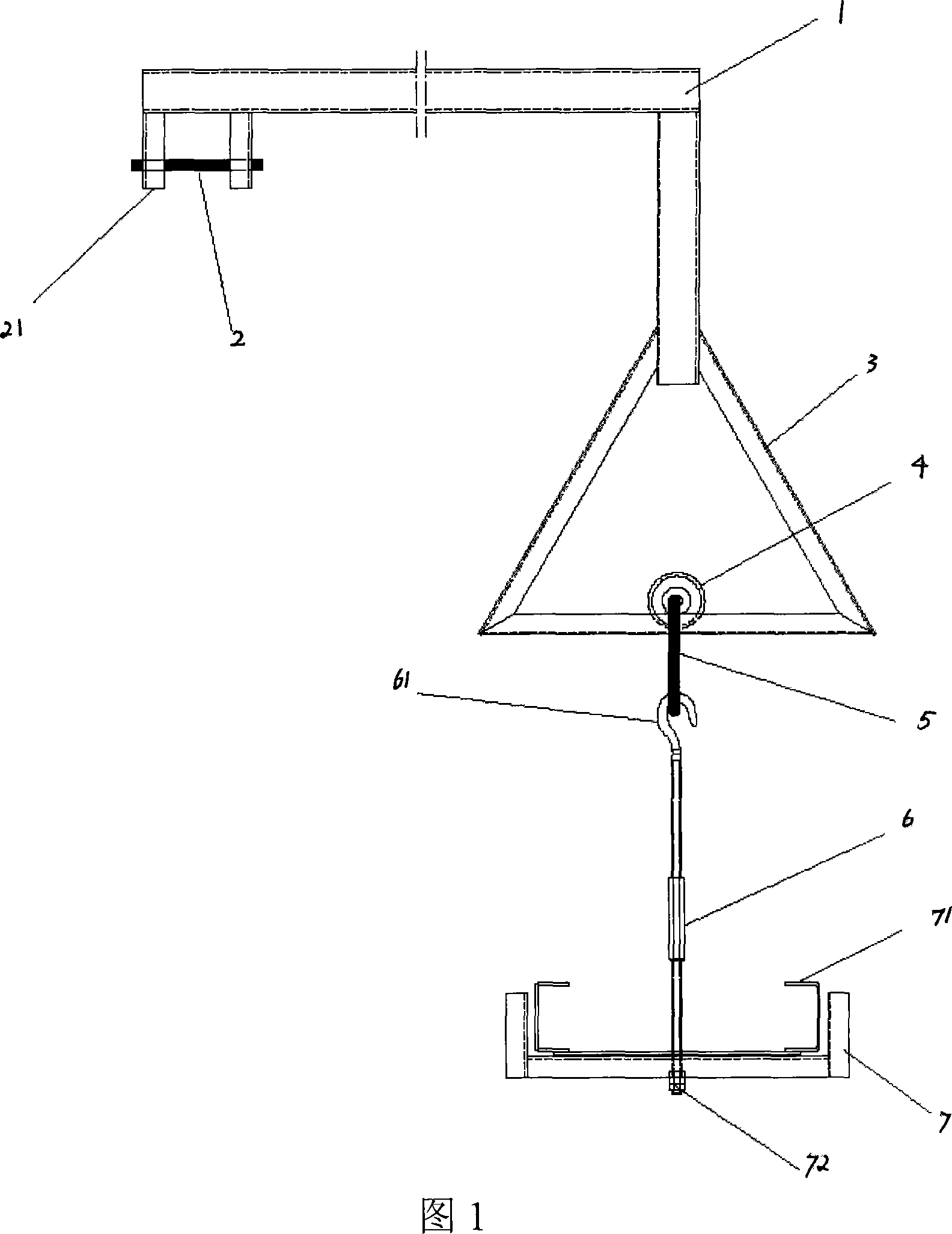 Large span cable bridge rack installation mold and installation method thereof