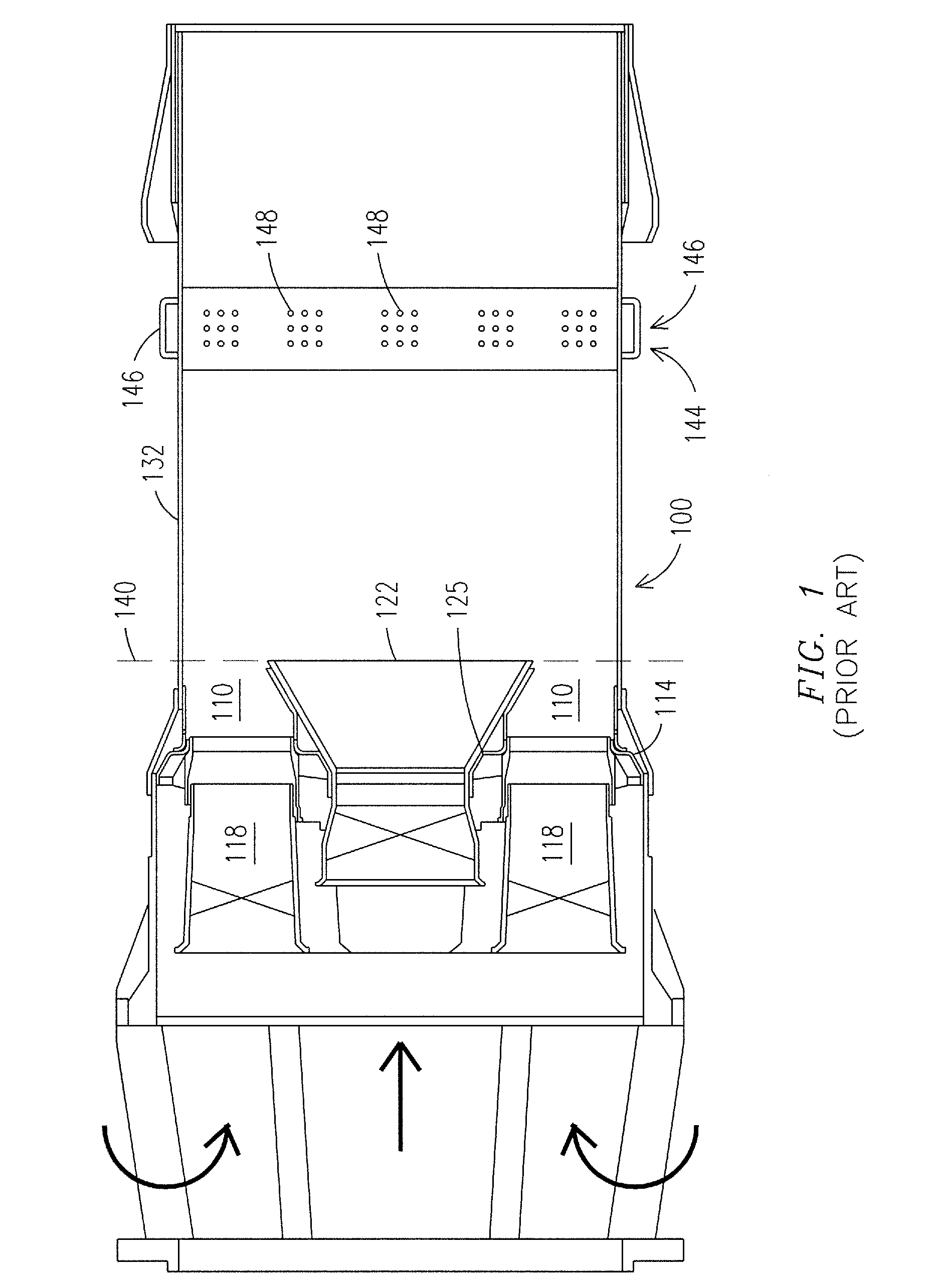 Forward-section resonator for high frequency dynamic damping