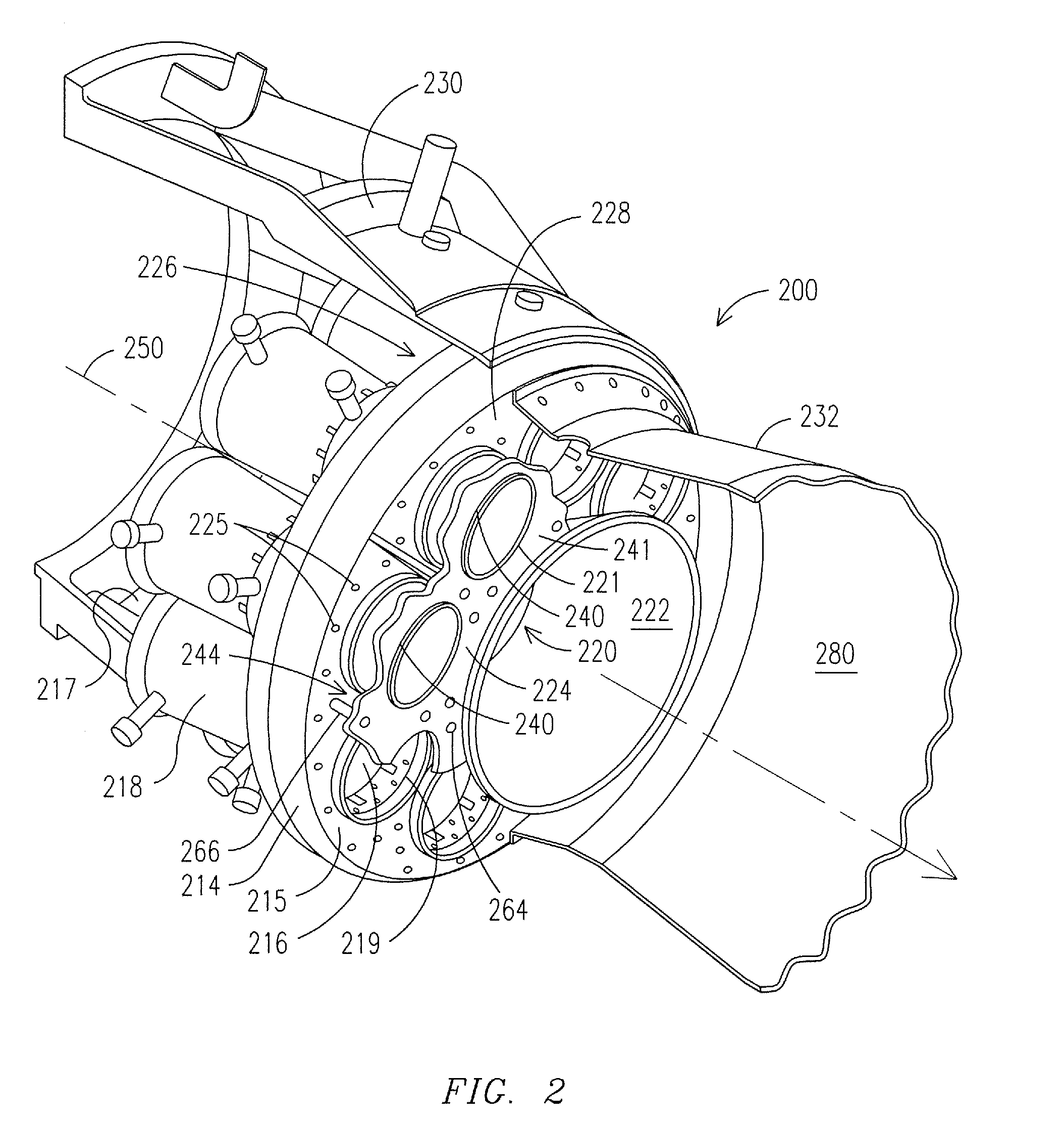 Forward-section resonator for high frequency dynamic damping