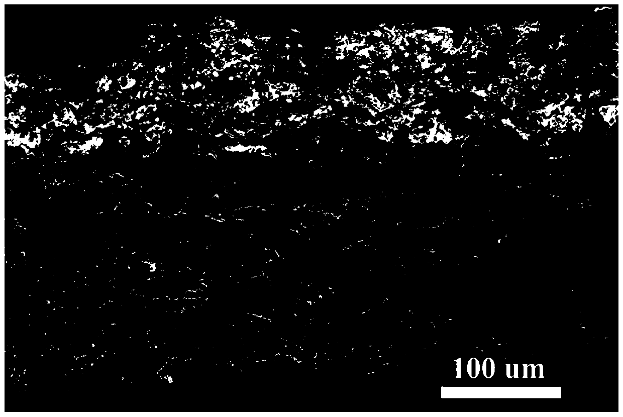 Manufacturing method of film layer-structure pre-lithiation silicon carbon negative electrode