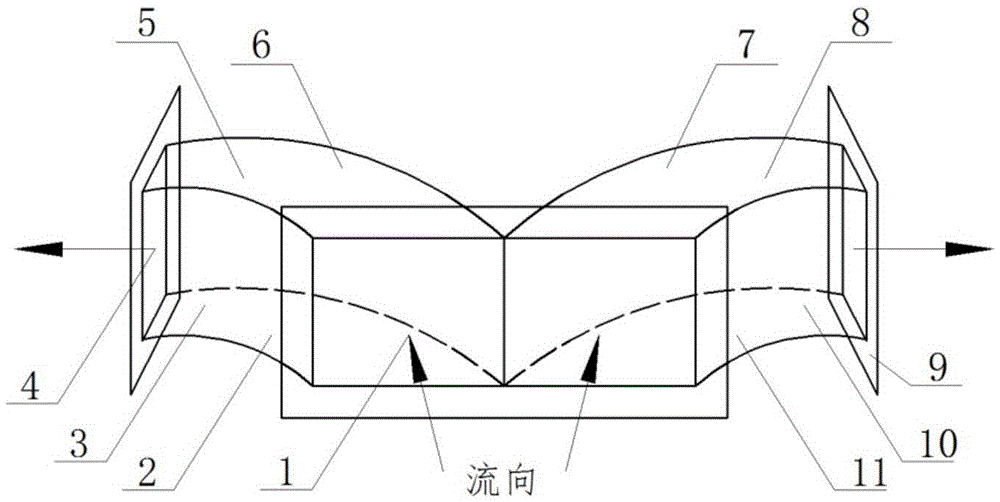 Deposition prevention type ventilating pneumatic conveying pipeline dovetail tee joint and deposition prevention treatment method