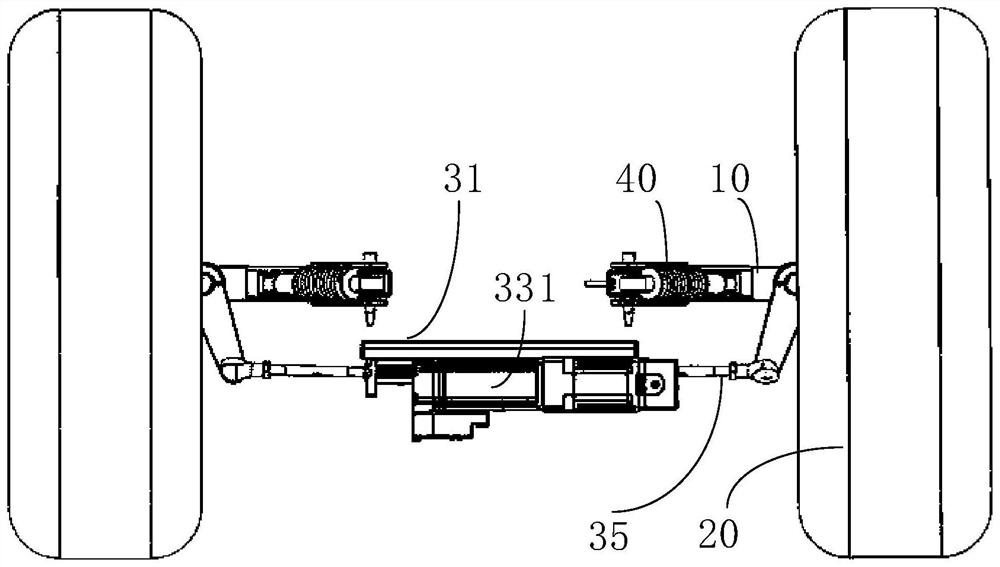 Wheel steering mechanism and vehicle