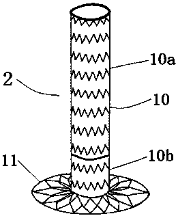 Aortic arch and branch covered stent blood vessel combined device for open operation