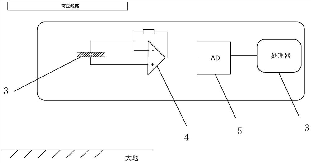 Measuring device of converter station direct-current change-over switch, and measuring system and measuring method thereof