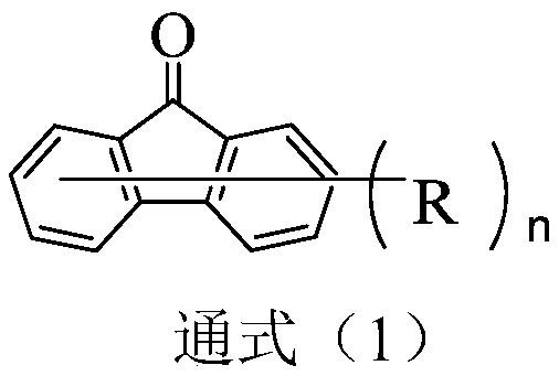 A kind of compound with 9-fluorenone as the core and its application