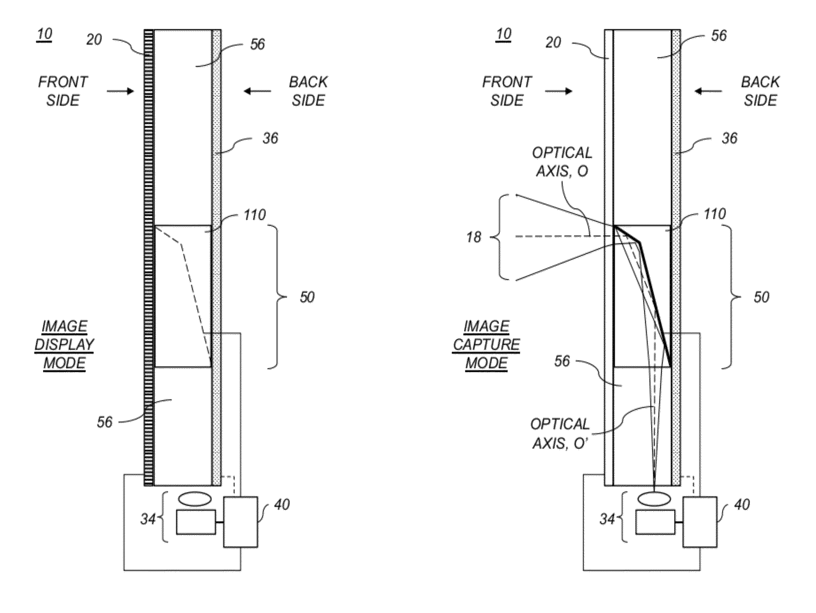 Capturing images using a switchable imaging apparatus