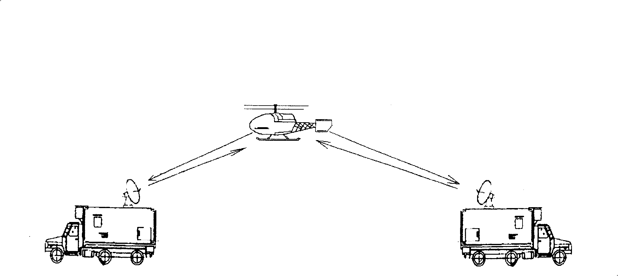 Double measurement and control system in use for coaxial dual rotors of unmanned helicopter
