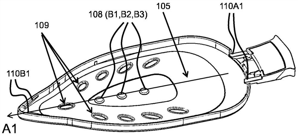 Ironing shoe with heat-conducting protruding structure