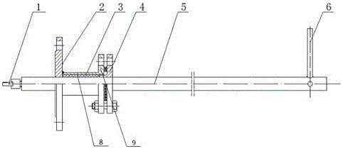 On-line monitoring device for fume gas turbine moving blade scaling