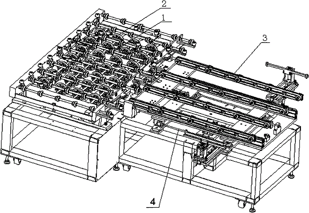 Laser cutting fed material and baiting conveyor