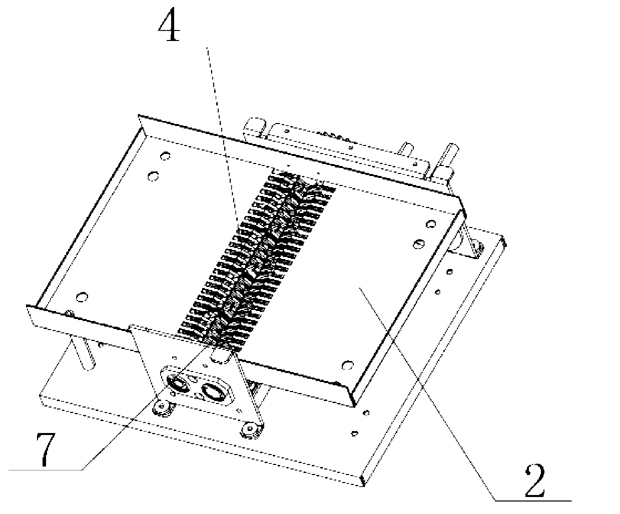 Paper shredding mechanism