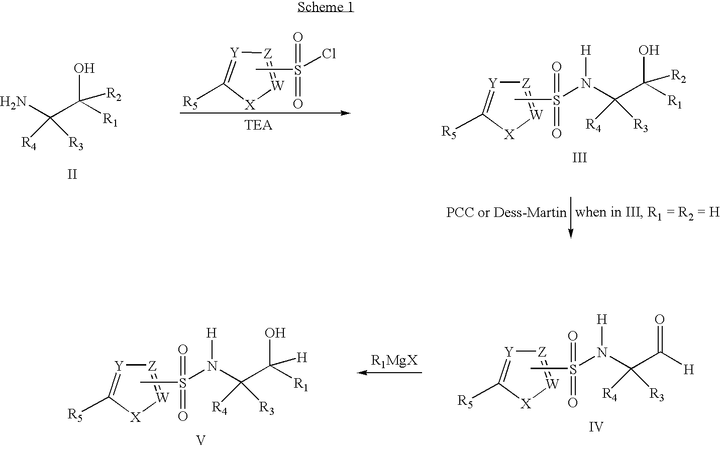 Fluoro- and trifluoroalkyl-containing heterocyclic sulfonamide inhibitors of beta amyloid production and derivatives thereof