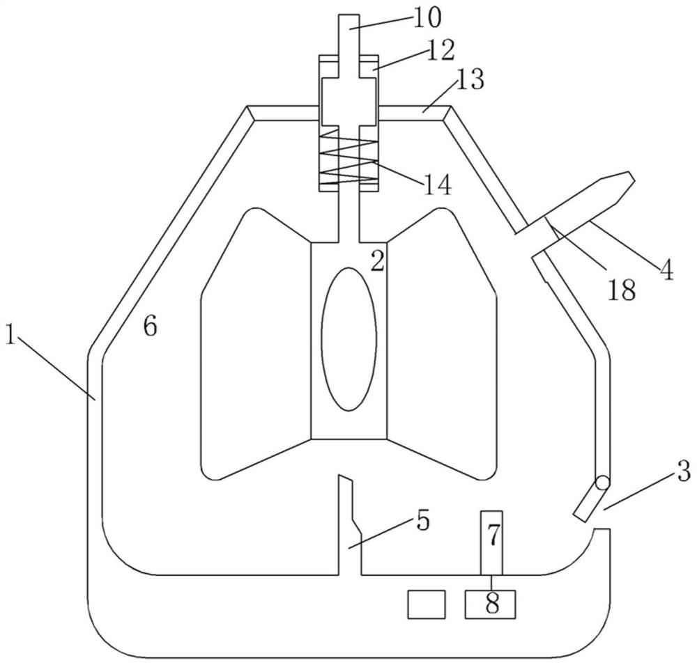 A self-priming nasal powder material feeding device