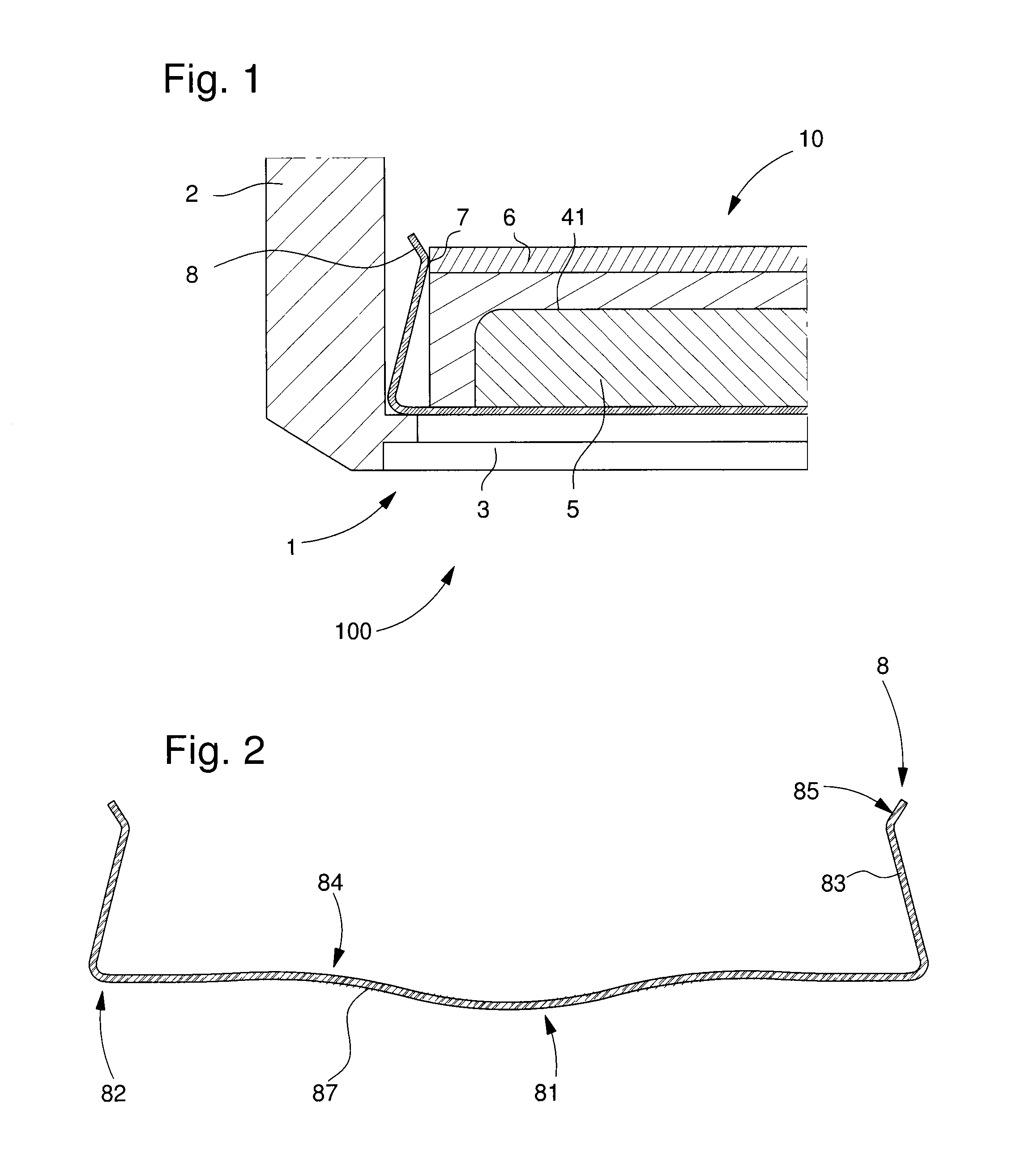 Device for securing a cell battery with improved contact