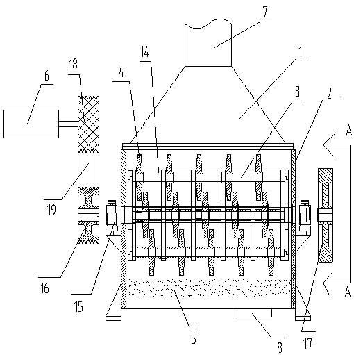 A pretreatment device for recycling aluminum shavings