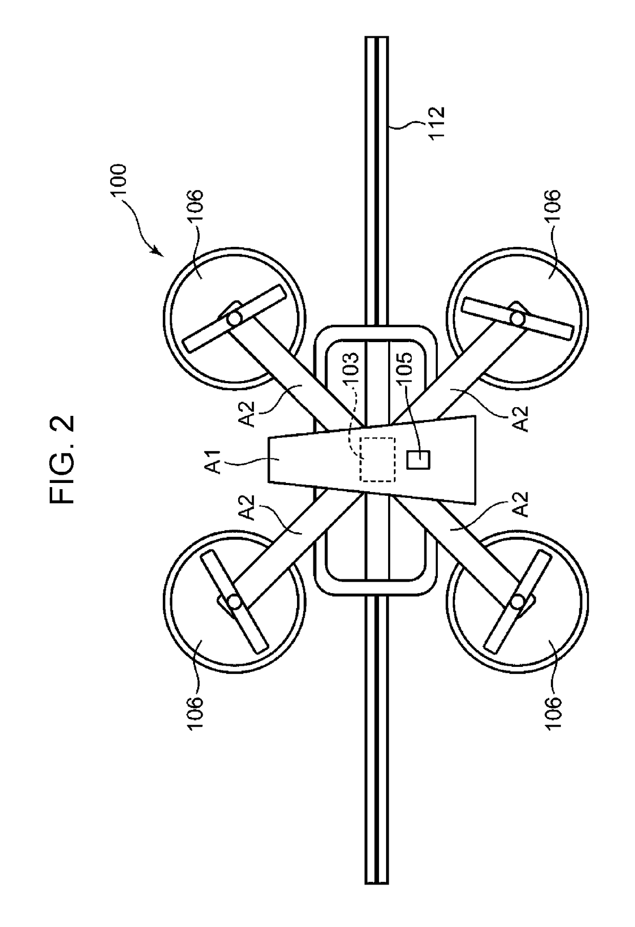 Unmanned flying object, control method, and non-transitory recording medium storing program