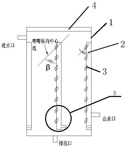 A reactor for inhibiting the floating of bacteria or sludge and its application