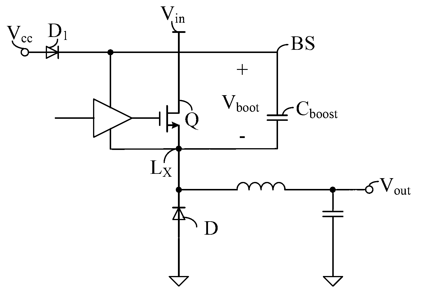 Bootstrap capacitor power failure restoring circuit and switch power source circuit