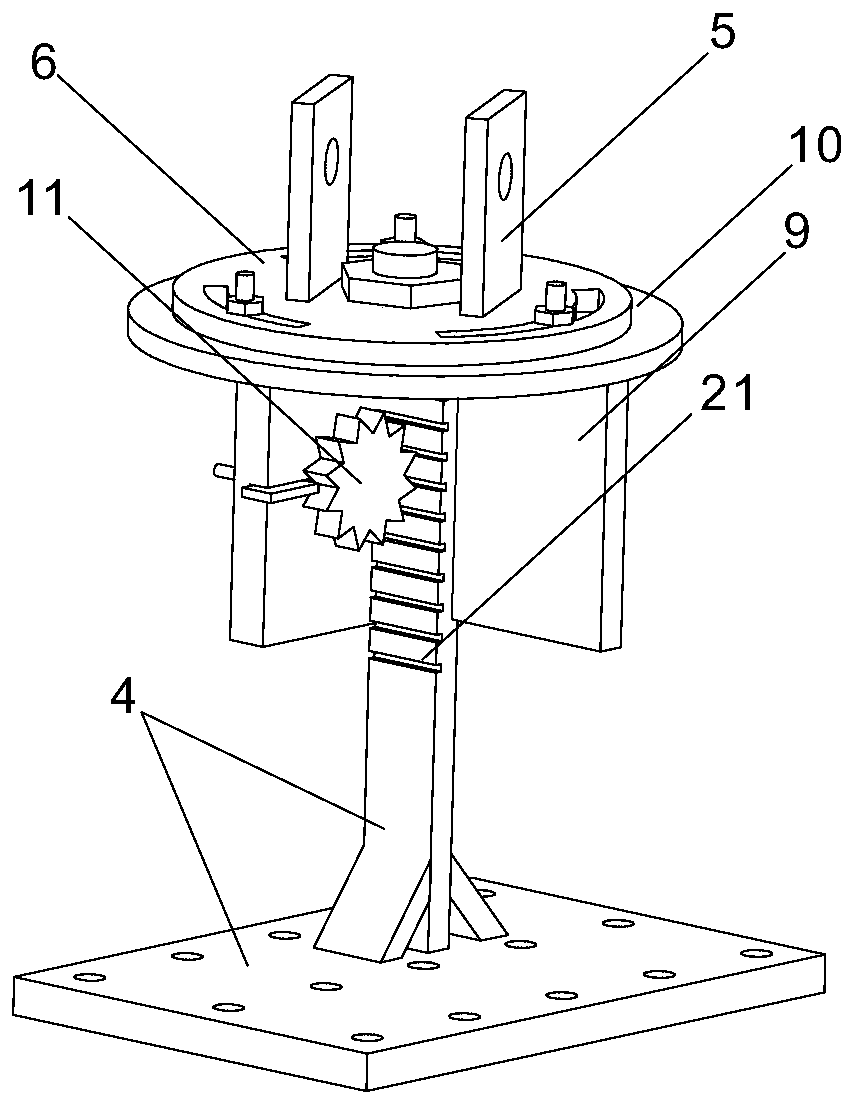 A torsion beam endurance test device and a test method using the device