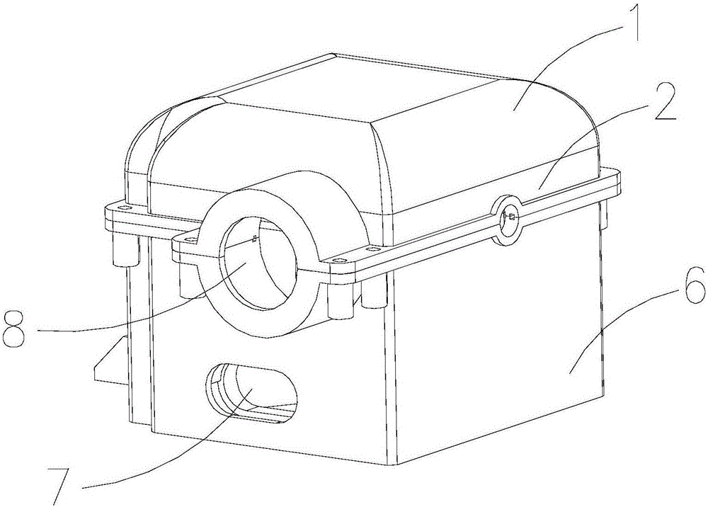 Turbine box and breathing machine