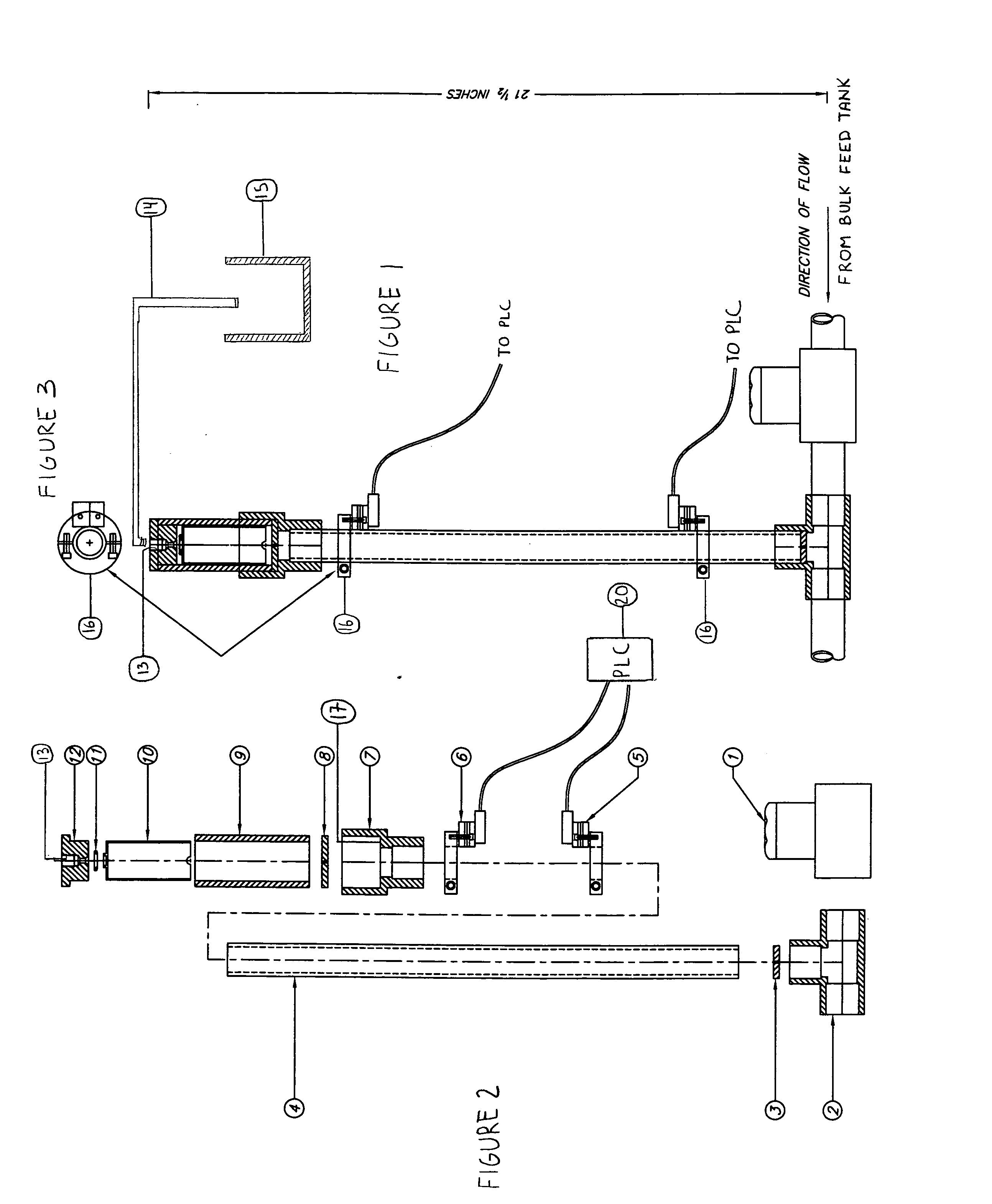 Automatic flow measuring device