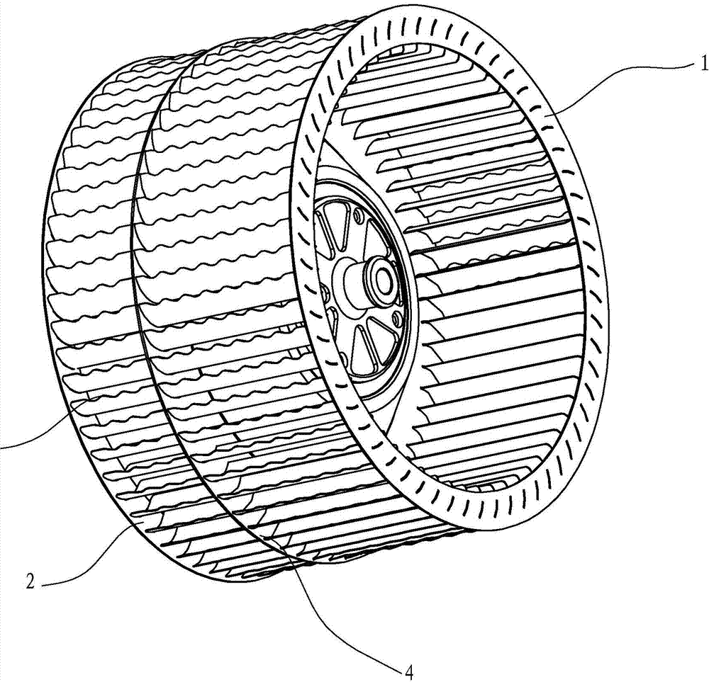 Centrifugal fan impeller