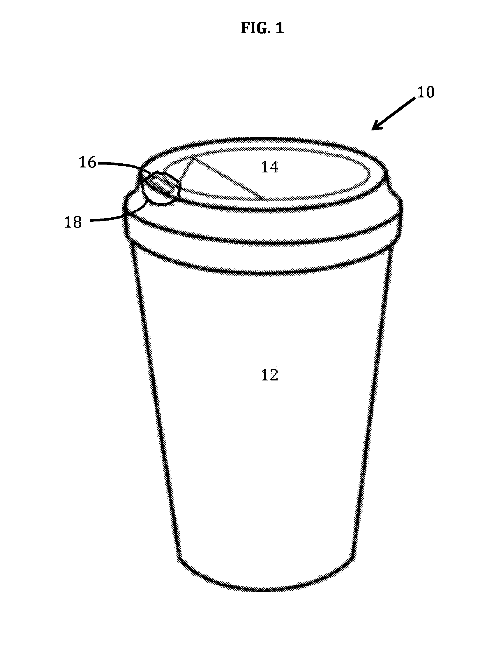 Drinking container having illuminated outlet