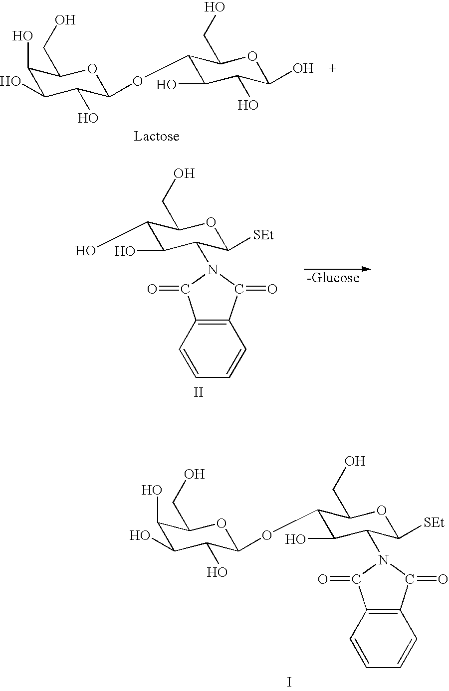 Method of producing derivatives of lactosamine