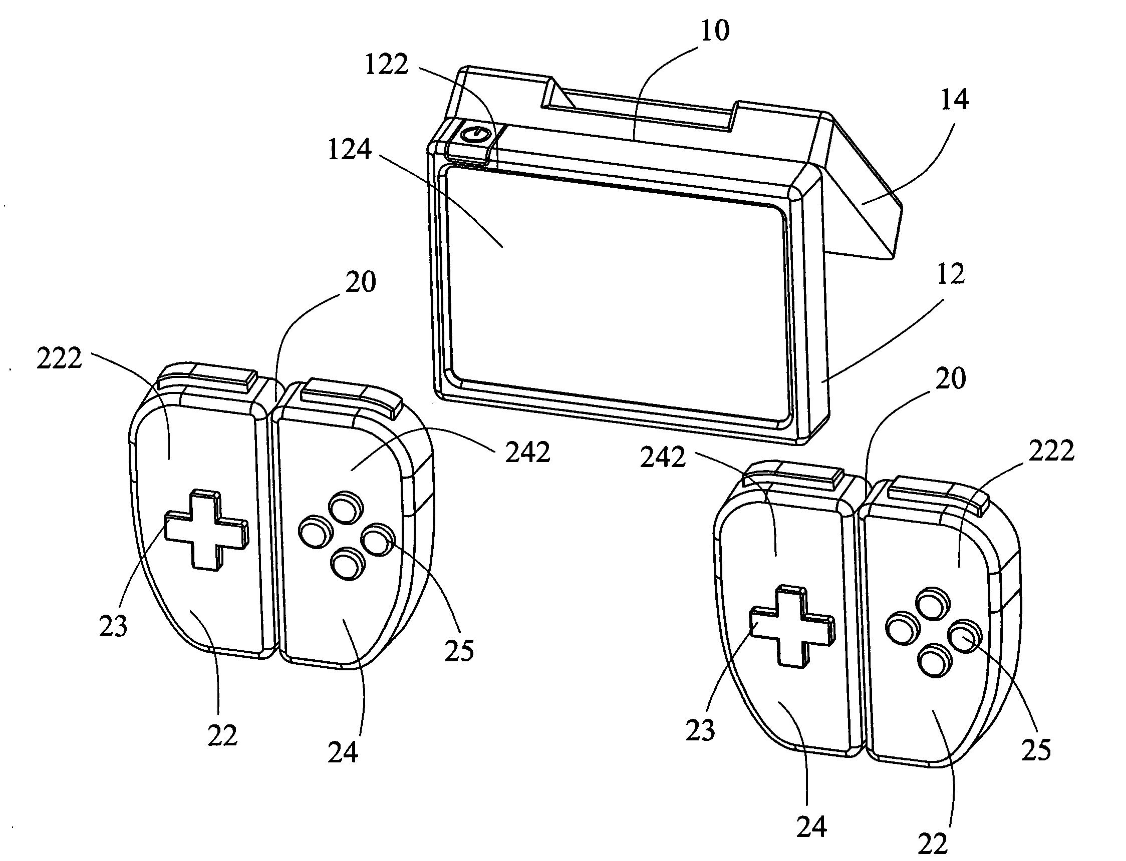 Projection type handheld game player and operation method thereof