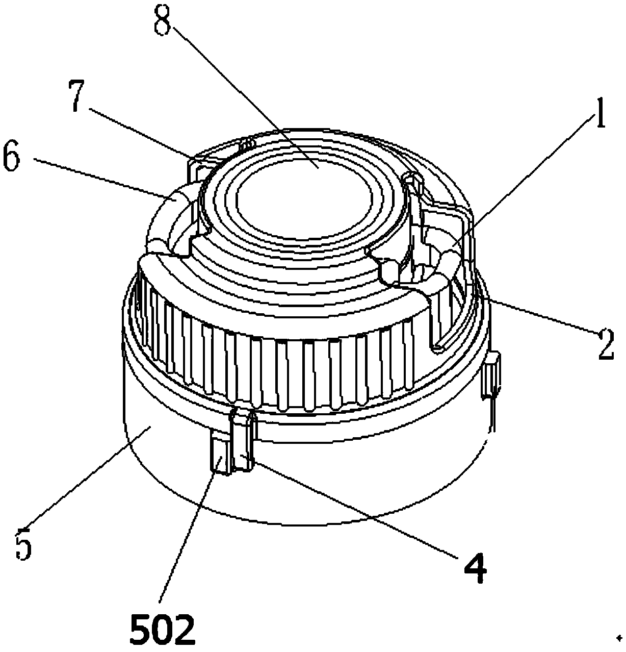 a lid that turns to open