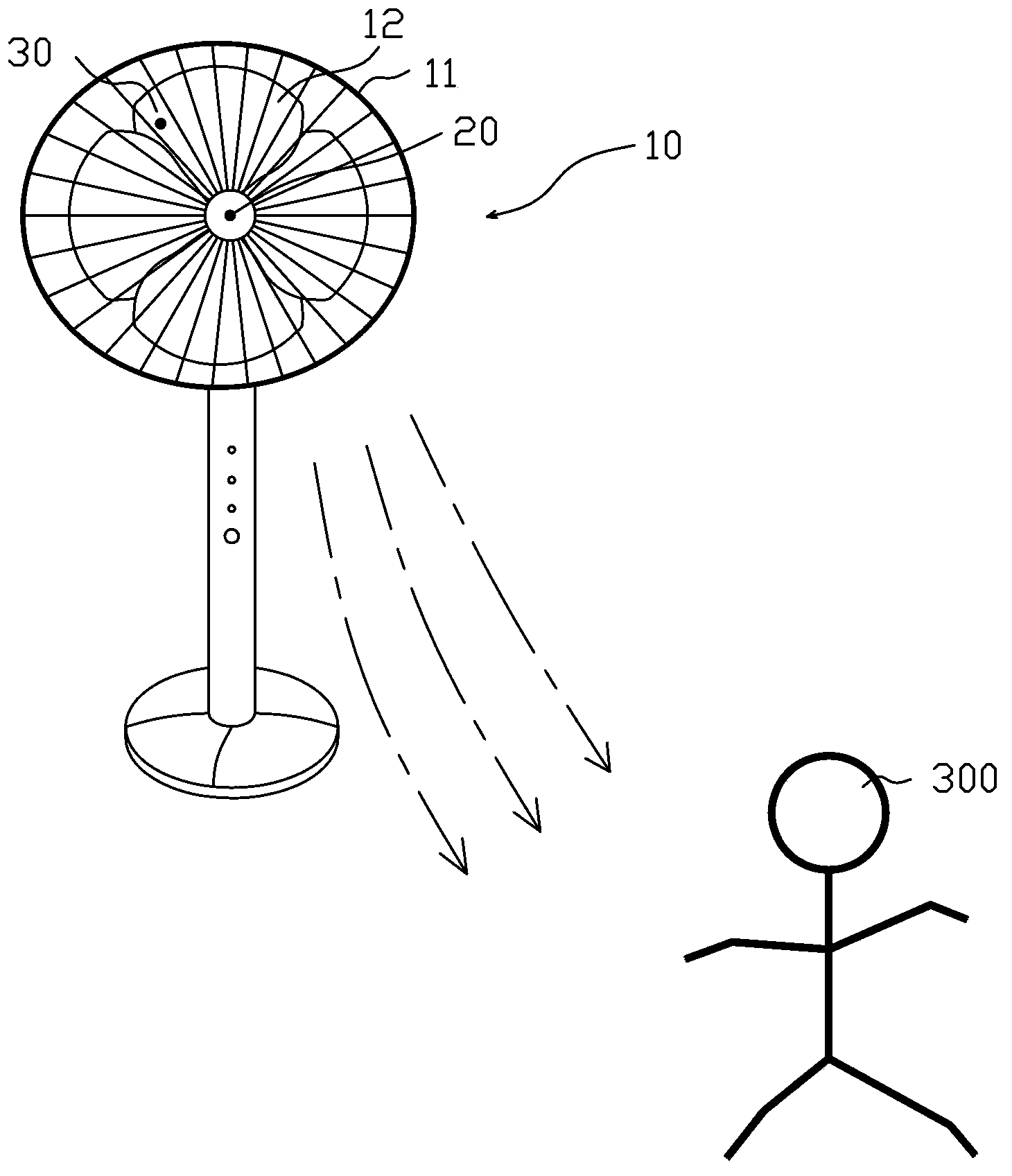 Electric fan safety protection device