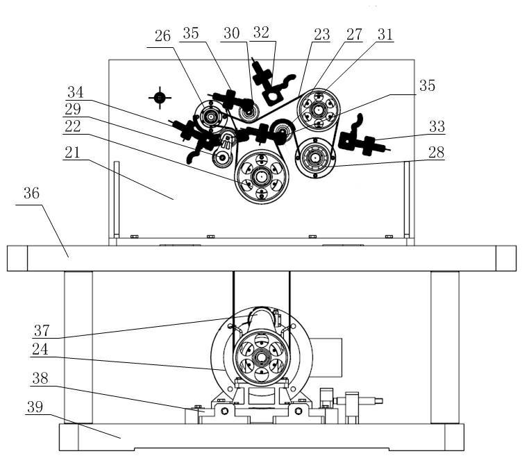 Comprehensive simulation experiment system and method for engine front-end wheel train