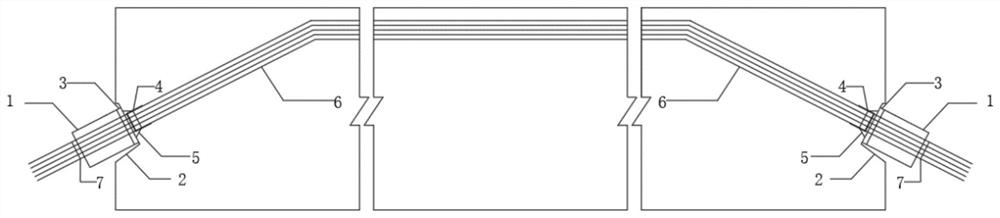 Simplified prestress test method for obtaining test parameters in engineering structure