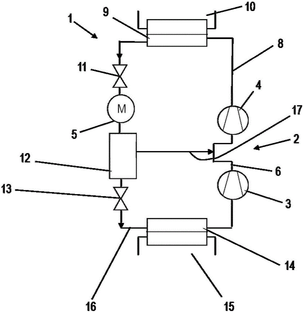Method and device for cooling an engine