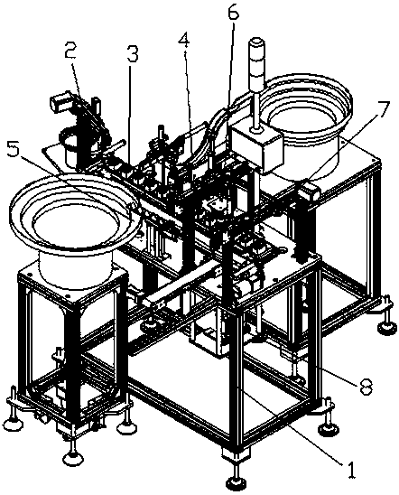 Automatic screw locking machine for cooling fin