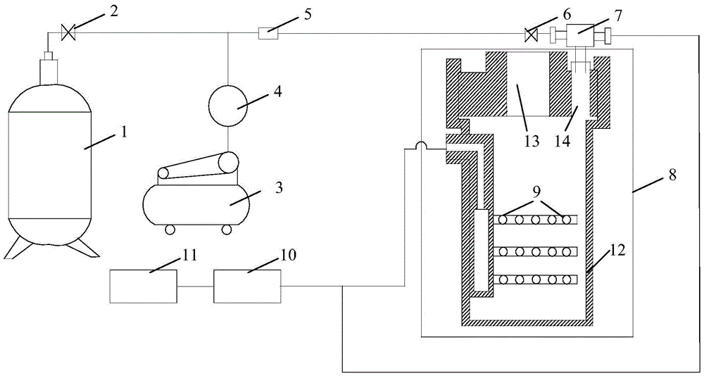 Device and method for monitoring change in temperature field characteristics in gas hydration separation reaction process