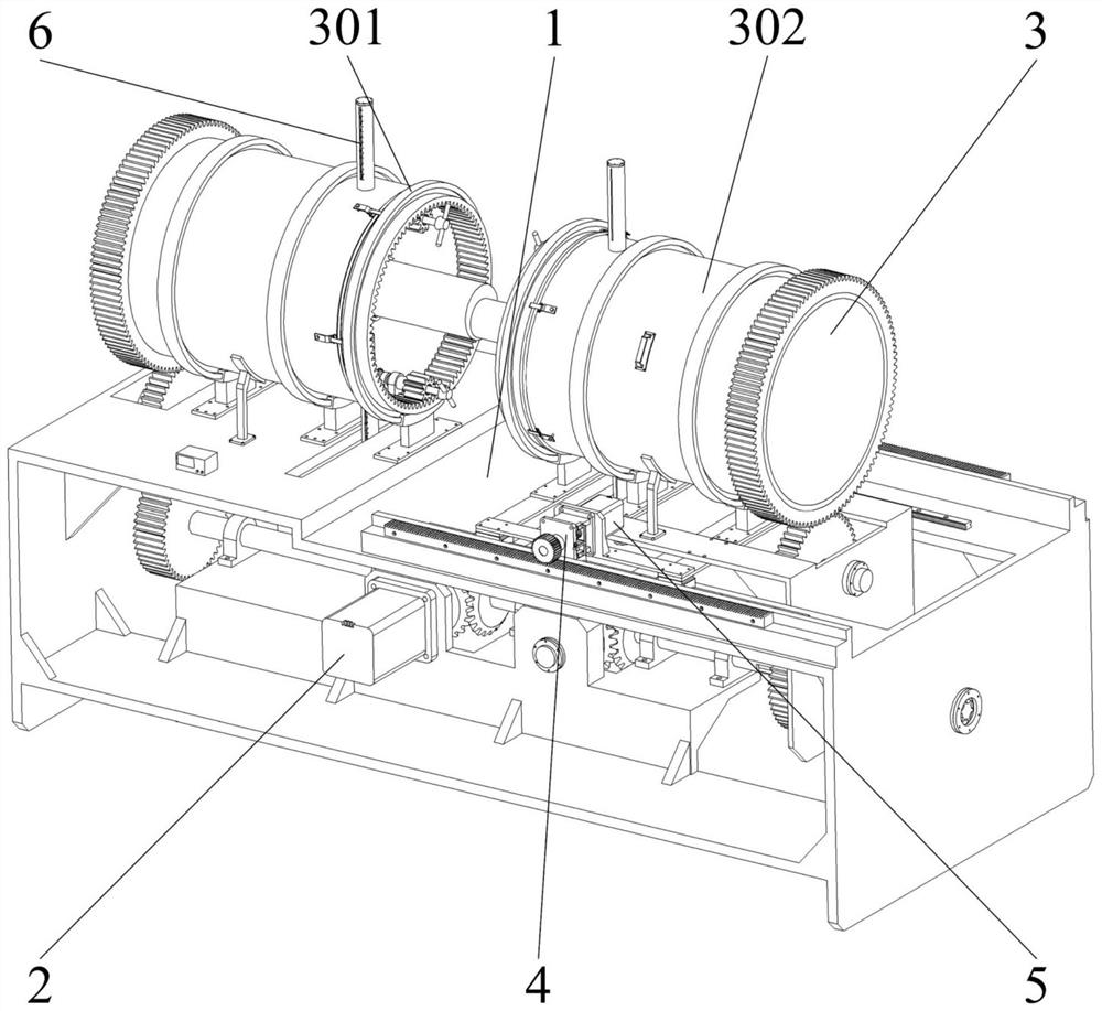 Automatic eccentric rotating butt welding adjusting device for round bars of different sizes