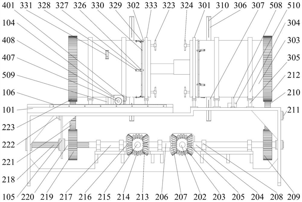 Automatic eccentric rotating butt welding adjusting device for round bars of different sizes