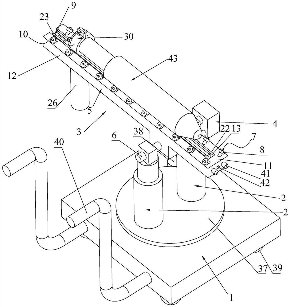 Operation and placement device for preforms
