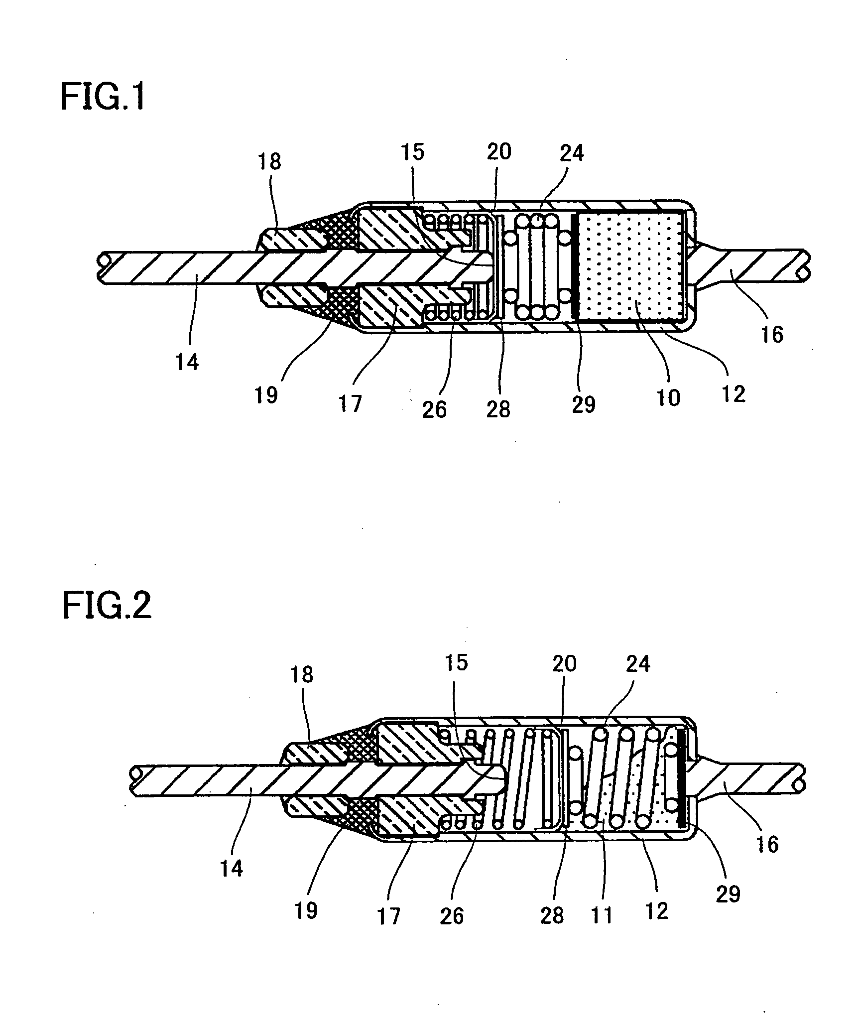 Thermal fuse employing thermosensitive pellet