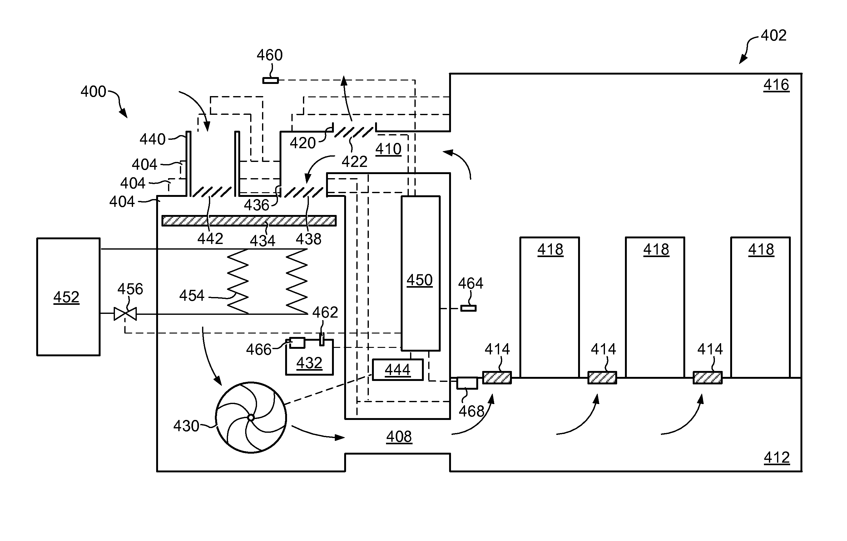 Airflow control system with external air control