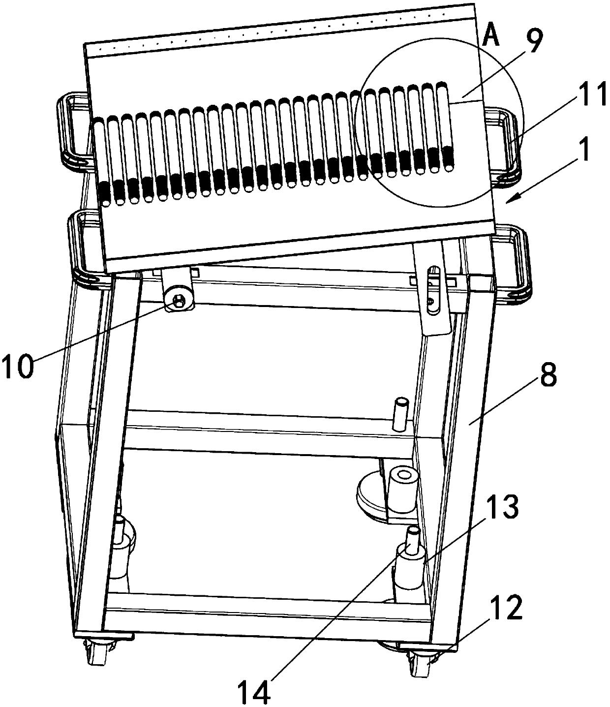 Conveying and carving mechanism for electronic accessory processing assembly line and working method of conveying and carving mechanism