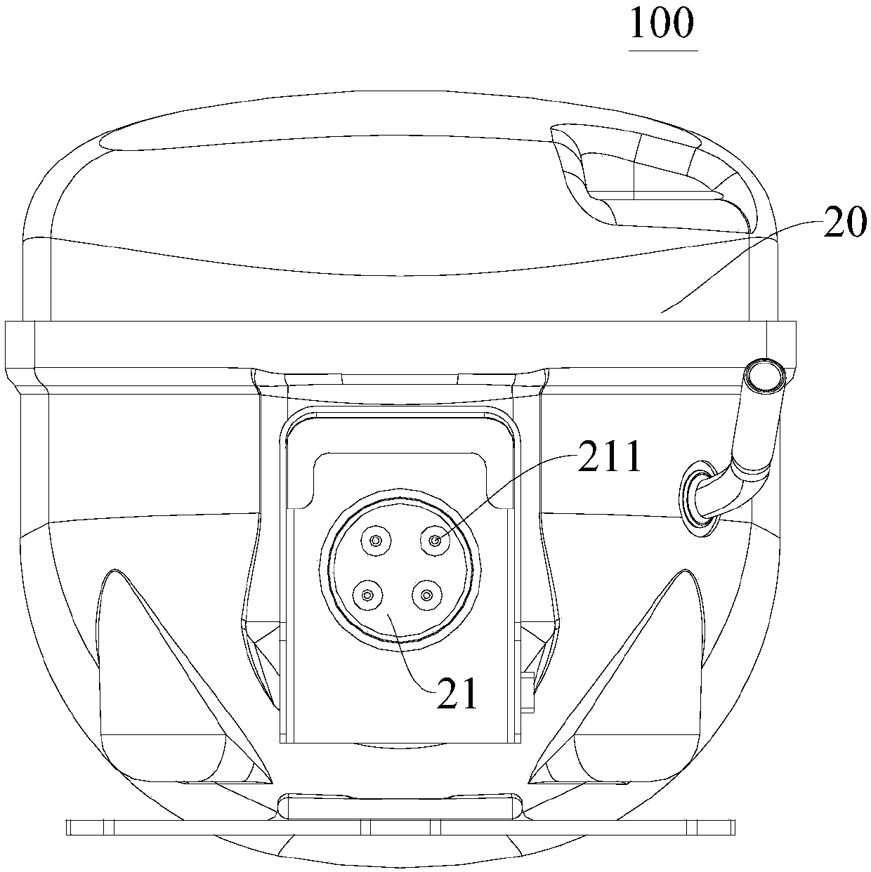 Motor and compressor provided with same